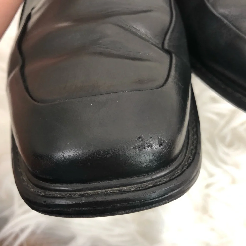 Rockport Mens Hancock Black Leather Loafer Shoes - Picture 7 of 8